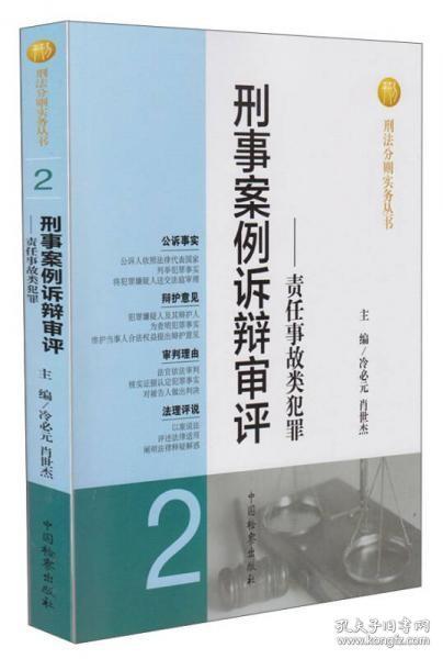 刑法分则实务丛书·刑事案例诉辩审评：责任事故类犯罪