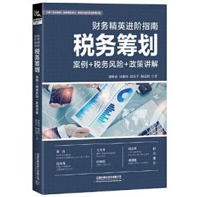 财务精英进阶指南：税务筹划（案例+税务风险+政策讲解）（精装）