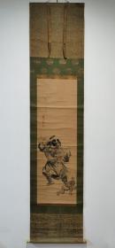 日本回流   日本著名画家 近藤樵仙《钟馗图》（手绘）纸本立轴