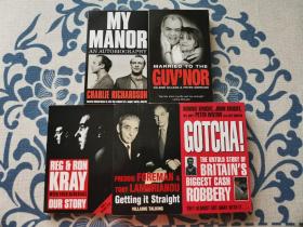 《married to the GUV'NOR》《red & ron kray our story》《my manor-an autobiography》《GOTCHA! the untold story of britain's biggest cash robbery》《freddie foreman&tony lambrianou》五本合售 外文现货 内页无字迹无划线 见实物图