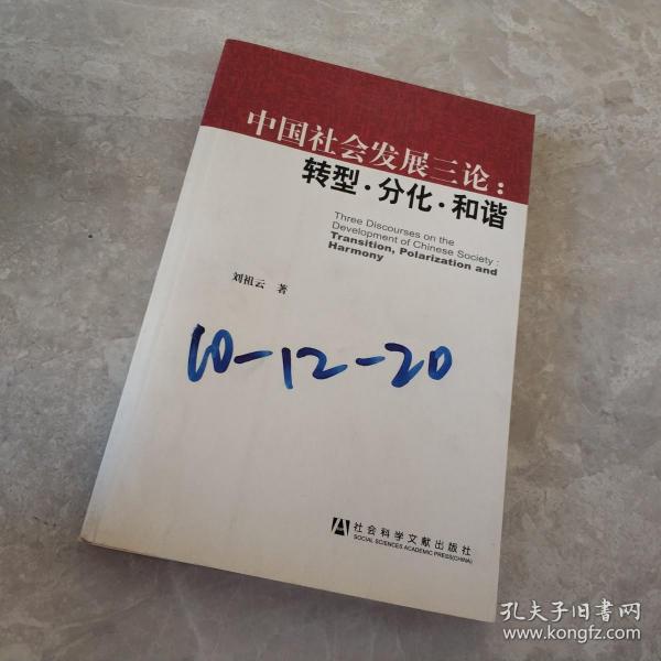 中国社会发展三论：转型·分化·和谐