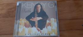 一张市面上不见流通的CD-萨克斯音乐大师-KennyG-假日圣诞音乐美国原装正版CD