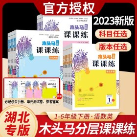 正版全新五年级下/英语（人教版） 【湖北专版】2023木头马分层课课练一二三四五六