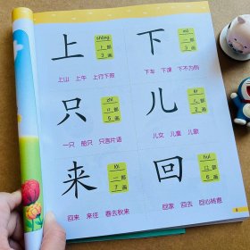 正版全新宝宝学前一年级认字300字儿童识字书幼儿认字绘本早教识字大王3-6岁婴儿认字书启蒙看图识字阅读幼儿园教材简单基础汉字学前300字