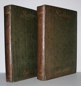 稀缺，《伦勃朗的一生、他的作品和他的时代》 约1894年出版，精装