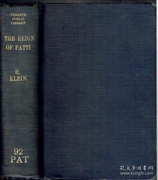 稀缺，赫尔曼·克莱因著《帕蒂的统治》，1920年出版