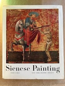 稀缺，卡利·恩佐著《意大利画家的锡耶纳》大量绘画图录，1956年出版