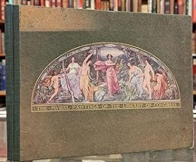 稀缺，《国会图书馆的壁画绘画作品》精美艺术图录，约1902出版。