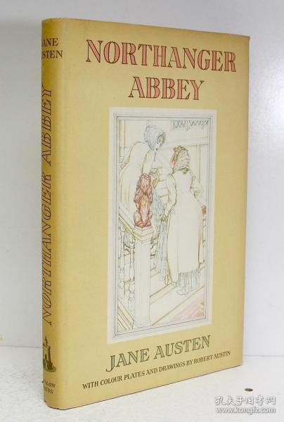 非常罕见，简·奥斯汀著作《诺桑觉寺》，精美彩色插图，约1948年出版