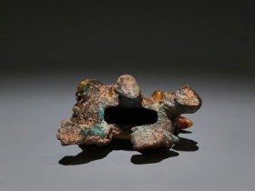 清代鎏金狮形兽