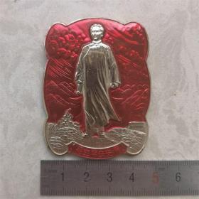 红色纪念收藏毛主席像章胸针徽章包老物件去安源4303