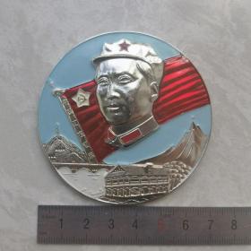 红色纪念收藏毛主席像章胸针徽章包老物件中国工农红军八角帽