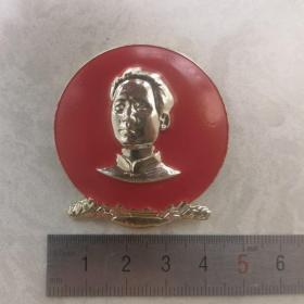 红色纪念收藏毛主席像章胸针徽章包老物件75七十五寿辰