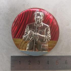 红色纪念收藏毛主席像章徽章包老物件九大内蒙古掰手指三话题99