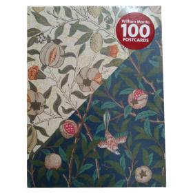 现货William Morris: 100 Postcards  威廉·莫里斯明信片图案设计