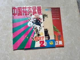 中国花卉盆景（1987年2.3.12）3本 16开 九品  中国花卉盆景杂志社