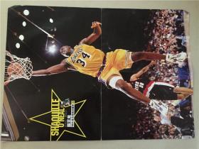 NBA复古海报珍藏系（22）沙奎尔.奥尼尔  八品   4开