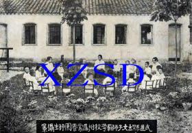 武进县立女子师范学校附属蒙养园师生摄影1915年（翻印照片）