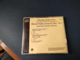 外国原版极品CD，祖克曼演奏，圣保罗室内乐团协奏，莫扎特《第3小提琴协奏曲》和《第5小提琴协奏曲》，1982年老CBS荷兰压片，编号MK37290.