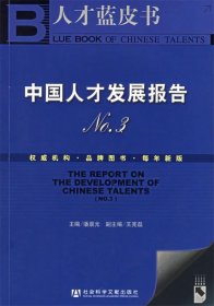 中国人才发展报告NO.3—人才蓝皮书