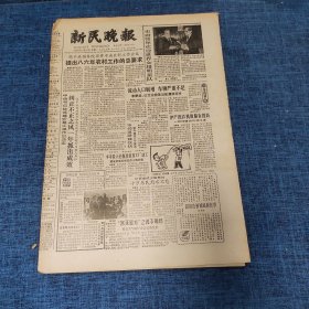 老报纸：新民晚报1985年12月30日 （提出八六年农村工作的总要求  6版）