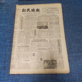 老报纸：新民晚报1986年12月16日 （公安工作要为经济活动服务  8版）
