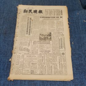 老报纸：新民晚报1983年11月29日 （严厉打击利用诲淫性物品  6版）