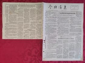 老报纸：参考消息报1976.7.5【4版】【一个充满困难的抉择的时期】3版和4版不全，详情看图