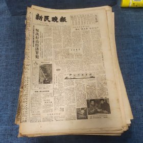 老报纸：新民晚报1982年2月21日 （坚决打击经济罪犯   6版）