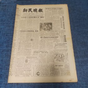 老报纸：新民晚报1986年12月15日 （为办好十五件实事大开“绿灯”  8版）