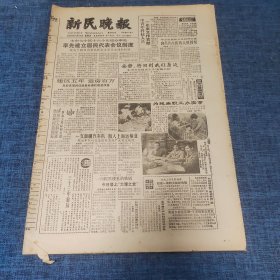 老报纸：新民晚报1986年12月18日 （率先建立居民代表会议制度  8版）