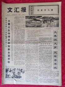 老报纸：文汇报1973年12月4日【4版】【大寨大队夺得农林牧副全面丰收】