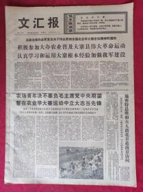 老报纸：文汇报1975年11月2日【4版】【志气沟】