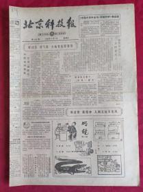 老报纸；北京科技报1984.3.2第462期【好社会 好气象 大地有色皆春染】
