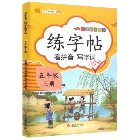 汉之简小学五年级上册语文同步练字帖专项训练书写字帖看拼音写汉字词语生字注音控笔训练字贴