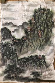 无题款山水画