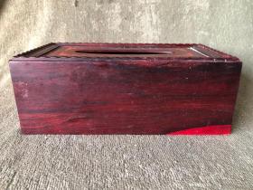 红酸枝木纸盒