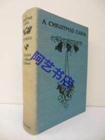 【 现货】《A Christmas Carol 圣诞颂歌》，1933年版，古籍珍本，著名插画家拉克姆（Arthur Rackham）的8幅彩色插图与18幅黑白插图