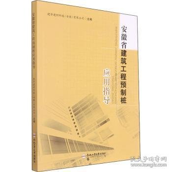 安徽省建筑工程预制桩应用指导9787565053719 建华建材科技有限公司合肥工业大学出版社