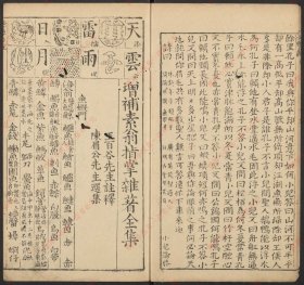 【提供资料信息服务】《增补素翁指掌杂着全集》.李贽编.陈眉公选集.王百谷注.清康熙8年书林千赋堂刊本.1669