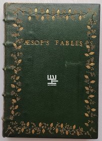 《伊索寓言》1912年私人订制豪华摩洛哥皮装本著名插画家赖克姆插图本初版本