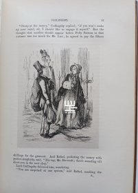 《滑稽剧集》1879年私人订制札尼斯朵夫小牛皮装本限量版编号本插图本萨克雷作品全集之一