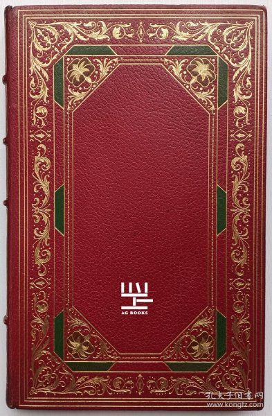 《错误的喜剧与无事生非》1903年豪华版摩洛哥皮装本Cosway风格装帧特藏版限量编号本手绘插图本