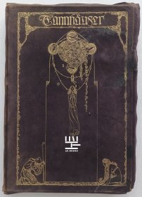《唐豪瑟》约1911年豪华羊皮本装帧瓦格纳歌剧改编诗剧插画家波格尼作名家插图本