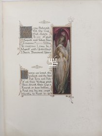 《鲁拜集》1910年孔雀版桑格斯基萨克利夫双签名本豪华犊皮装帧限量版插图本