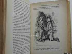 《马蒙代尔寓言集》1895年著名装帧师Cedric Chivers私人订制犊皮绘画Vellucent工艺装帧插图本