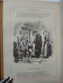 《亨利·朗费罗诗集》1867年私人定制豪华摩洛哥皮装本英国画家John Gilbert木版画插画本