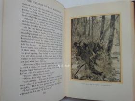 《丹·马修的召唤》1909年私人订制版皮装本插图本美国作家哈罗德·莱特小说