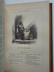 《亨利·朗费罗诗集》1867年私人定制豪华摩洛哥皮装本英国画家John Gilbert木版画插画本