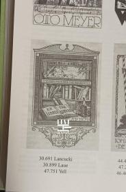 美国早期钢版画藏书票书柜